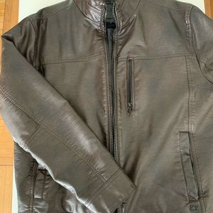 Calvin Klein leather jacket for men